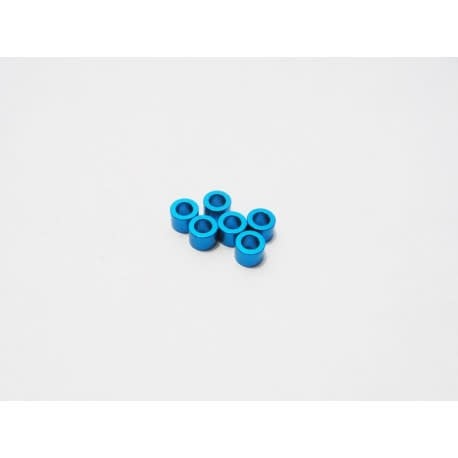 Tamiya 15500 Dadi 2mm Autobloccanti Blu (5