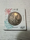 1918 P Walking Liberty Silver Eagle Half Dollar Coin