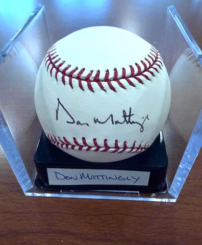 DON MATTINGLY autographed official Major League baseball
