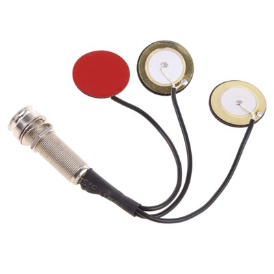 Pickups Piezo Transducer, 3 in 1 Microphone Contact Mono Piezo Pickup for Kalimb
