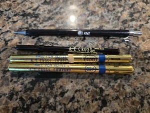 3 Vintage Cross Pen Refill Contributes + ATT Mechanical Pencil READ!!!!