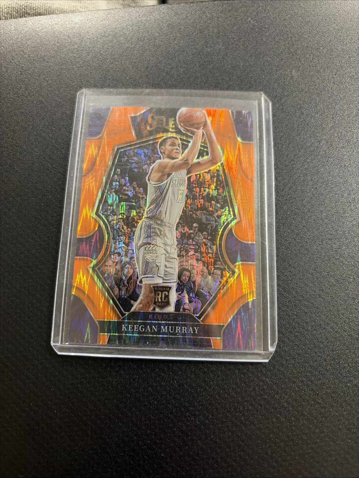 2022-23 Panini Select Orange Flash #197 Keegan Murray Premier Level RC Kings