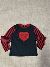 Hot Topic Long Sleeve Shirt Women’s L (You Give Me The Ick) Emo Punk Goth