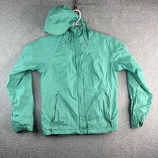 Columbia Women  s Rain Jacket Omni- Shield Waterproof Hooded Zip Aqua/Teal Medium