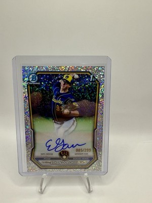 2026 BOWMAN CHROME 1ST ETHAN DORCHIES SPECKLE REFRACTOR AUTOGRAPH 05/299 BREWERS