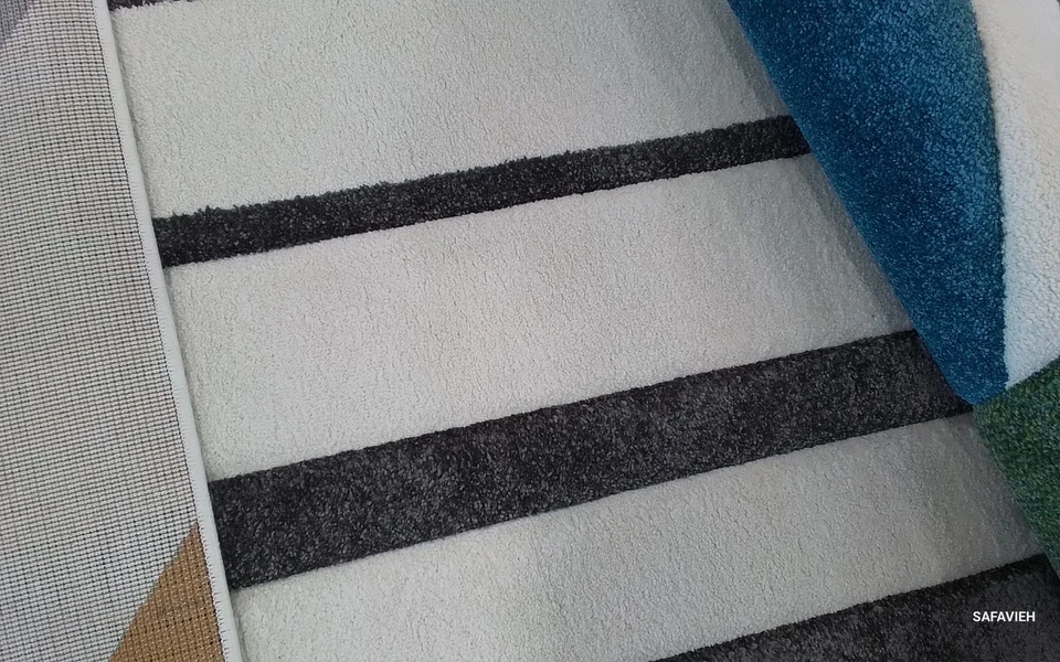 Tapete com manchas traseiras IVORY / PBLUE 8'-0" x 10'-0", preço reduzido 1172787493 HLW709B-8 - Imagem 3 de 4