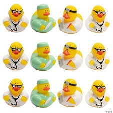 🩺 Medical Doctor Rubber Duckies – Set of 3