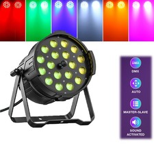 RGBWA  UV LED Par Light DMX512 6IN1 18 18W LED Stage Lights KTV Party Lighting