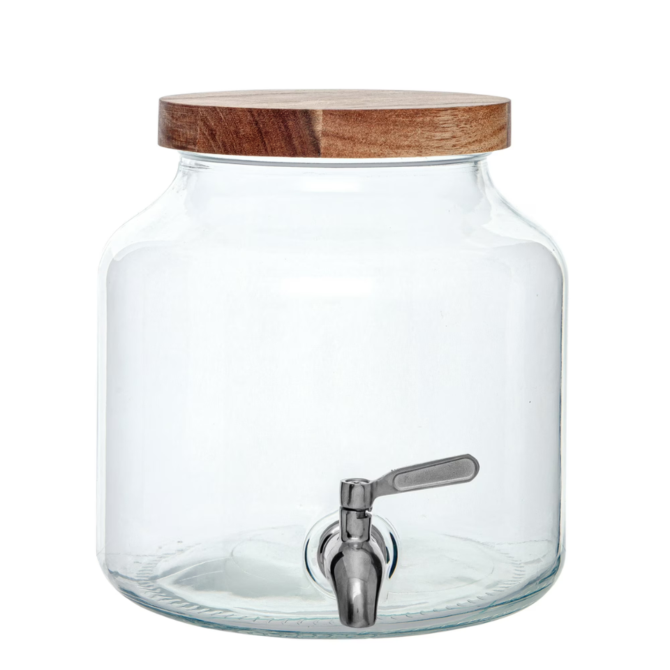 (2 Pack) Better Homes &amp; Gardens Glass 1.5 Gallon Leak-Proof Beverage ...