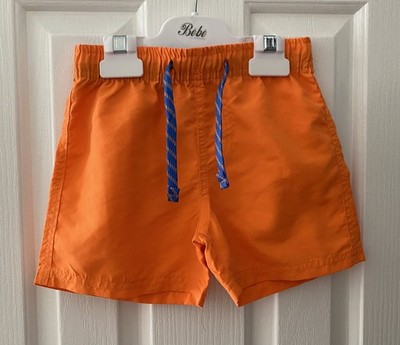 New EMERSON Junior Boys Bright Orange Swim Beach Shorts Size 3