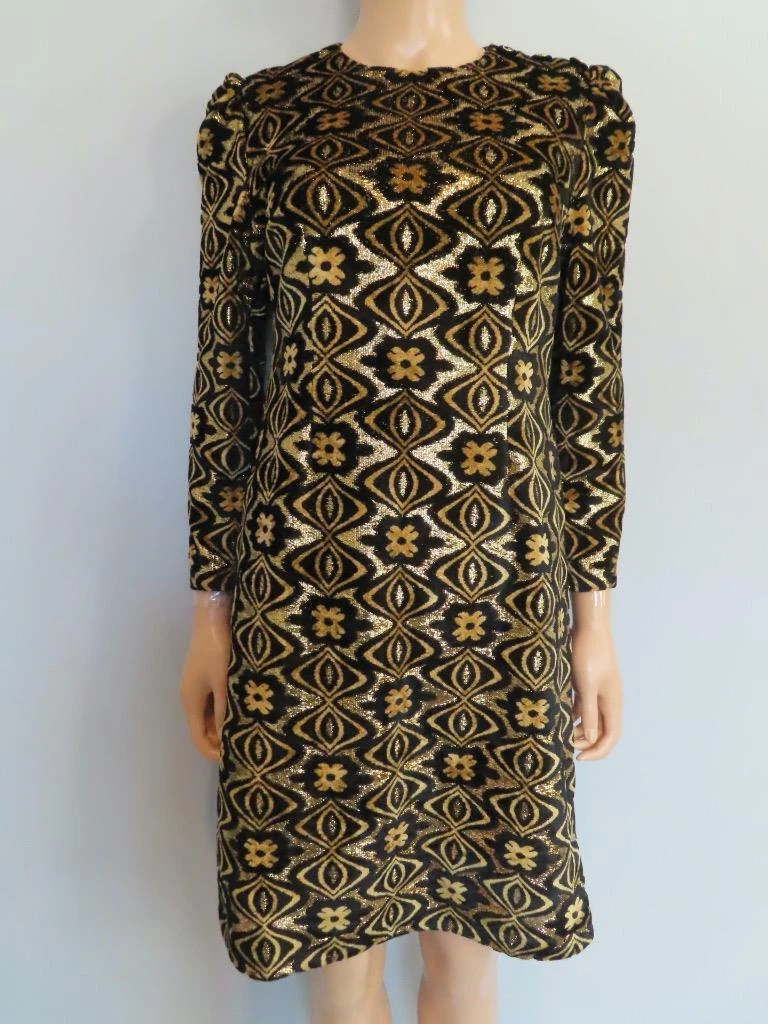 Robe GUCCI velours noir/métallique doré taille 42 44/US 6 8