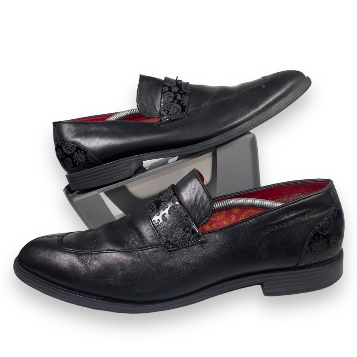 Stacy Adams Black Leather Slip-On Loafers Men main image 3