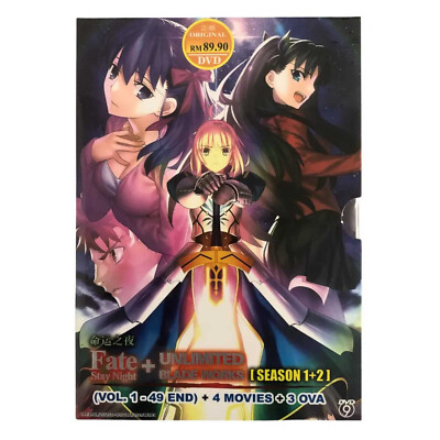 DVD FATE/STAY NIGHT+UNLIMITED BLADE WORKS Season 1+2 Vol.1-49 END+