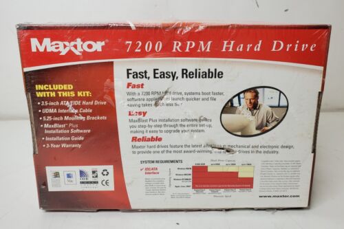 NEW SEALED Maxtor DiamondMax Plus 30GB 3.5" Hard Drive 7200RPM Ultra ATA/133 - Picture 3 of 5