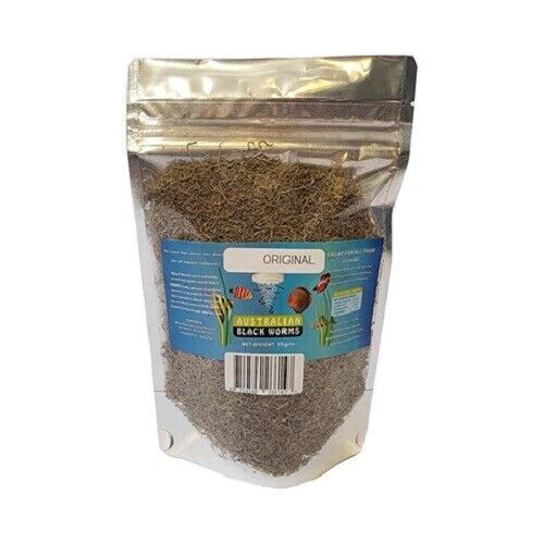 Dried Australia Black Worms Loose and Cubed Blackworms Fish Food 4 Sizes - Picture 11 of 12