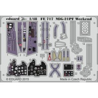 MW22 Eduard FE717 MIG-21PF Weekend 1/48 Zoom Set For