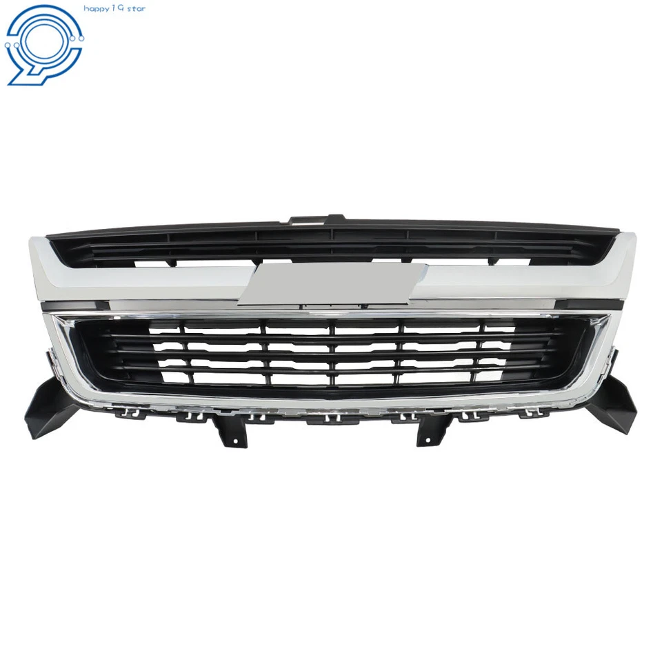 Front Upper Grille W/Chrome Trim For Chevrolet Colorado 2015-2020 84408363 Black Foto 4 de 4