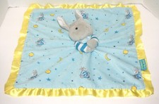 Goodnight Moon 16" Bunny Blue Moon Baby Lovey Security Blanket - Blue/Yellow