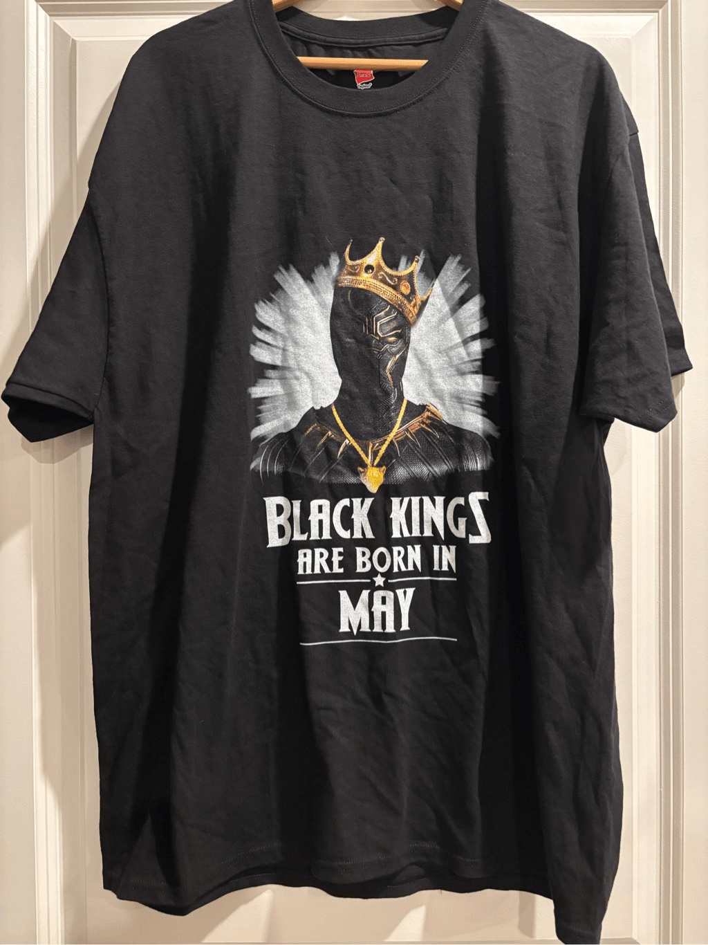 Black Kings Born in May T-Shirt Size XL for Men