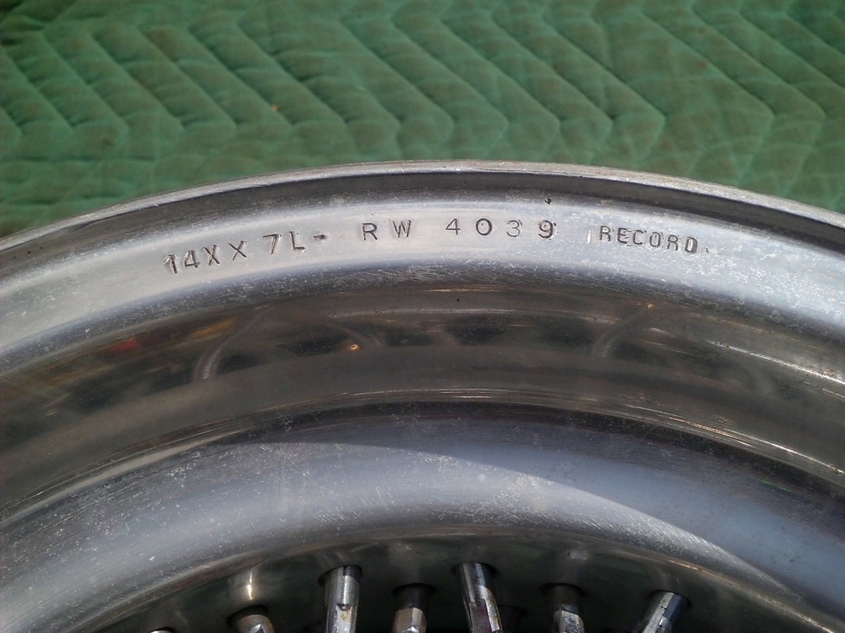 Ruote Borrani Milano RW-4039 Record FERRARI 275 330 365 Aluminum WIRE WHEEL