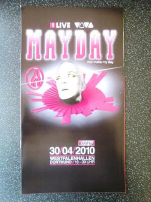 MAYDAY 2010 PROGRAMMHEFT TECHNO FLYER MERCHANDISING YOU MAKE MY DAY -NEU!- 