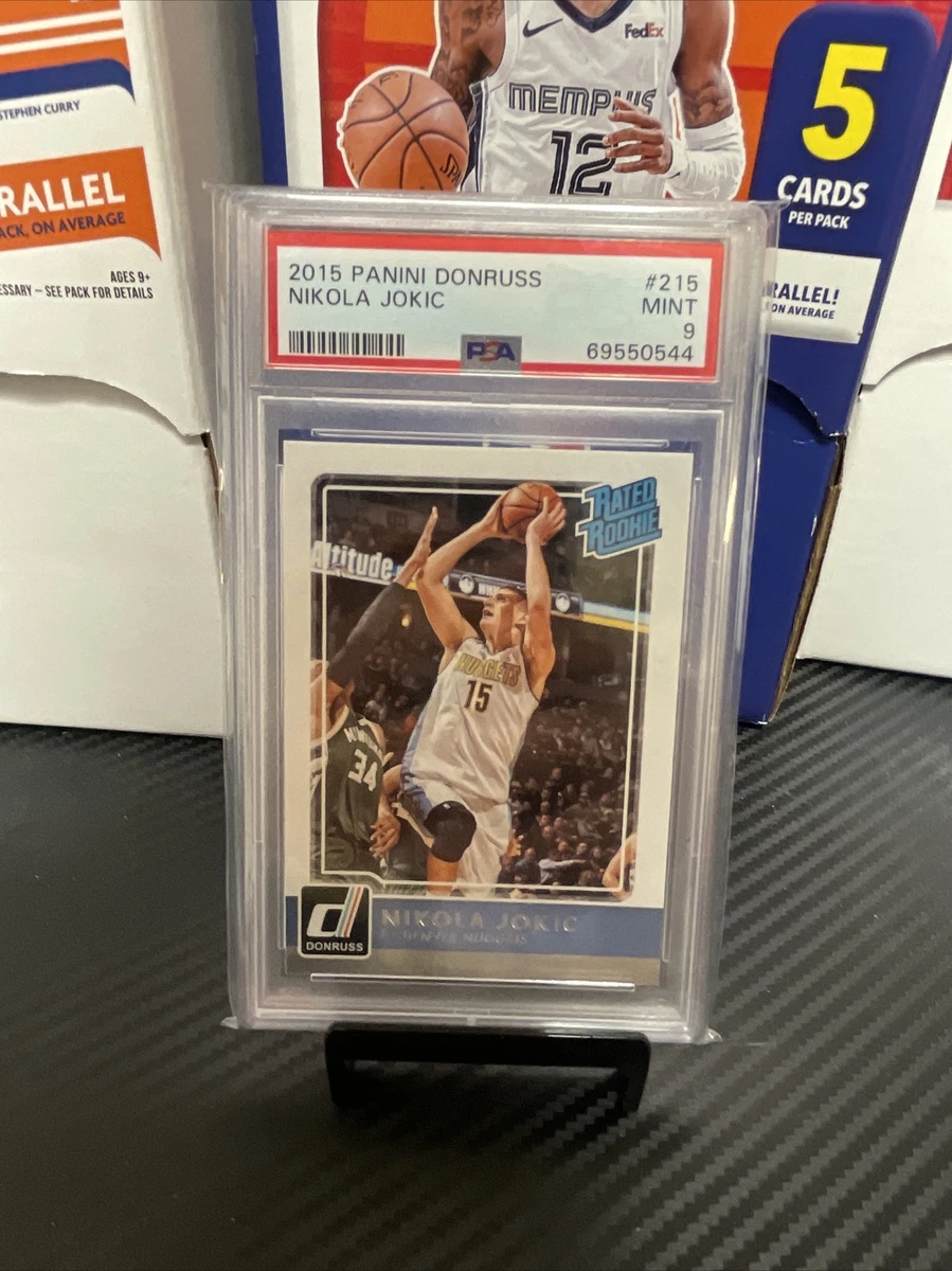 2015-16 Donruss Nikola Jokic Rated Rookie RC #215 PSA 9 Denver
