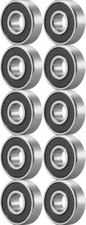 10pcs SR10 2RS Stainless Steel Sealed 5/8" x 1 3/8" x 11/32" inch Ball Bearings