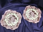 SPODE ARCHIVE BRITISH FLOWER POPPY fancy square PLATES mint brown NEW set of 2! — photo 6