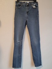 Old Navy Jeans Girls Size 18 Skinny Built-In Flex Straight Distressed Blue