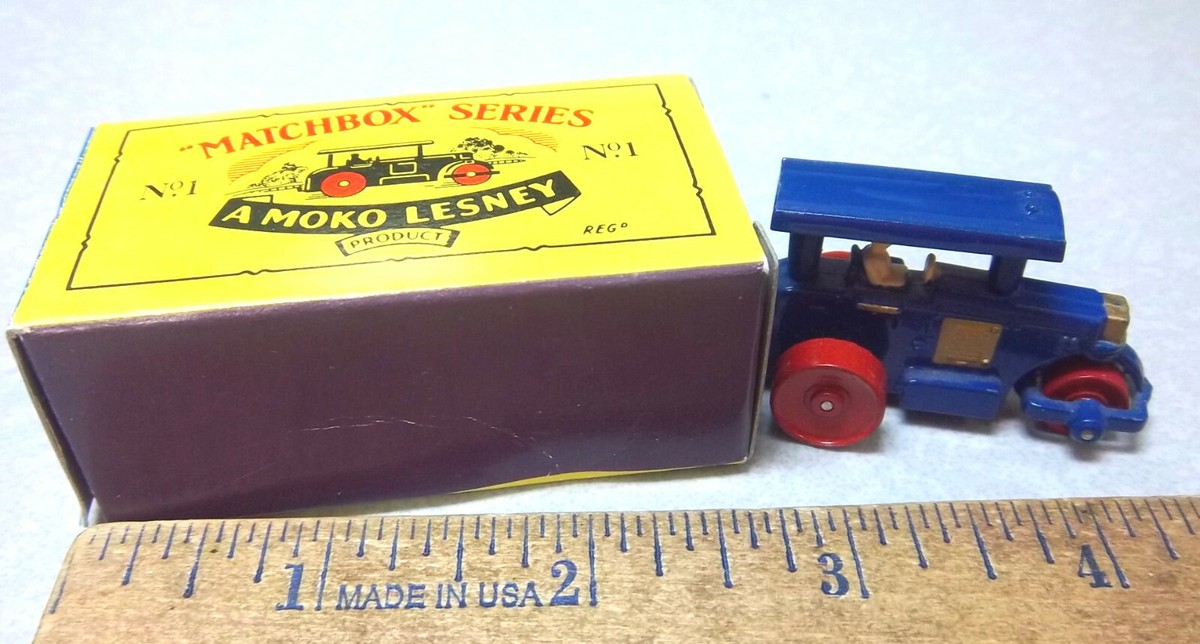 Matchbox Moko lesney no 1 die cast, tractor, original box, 1980s