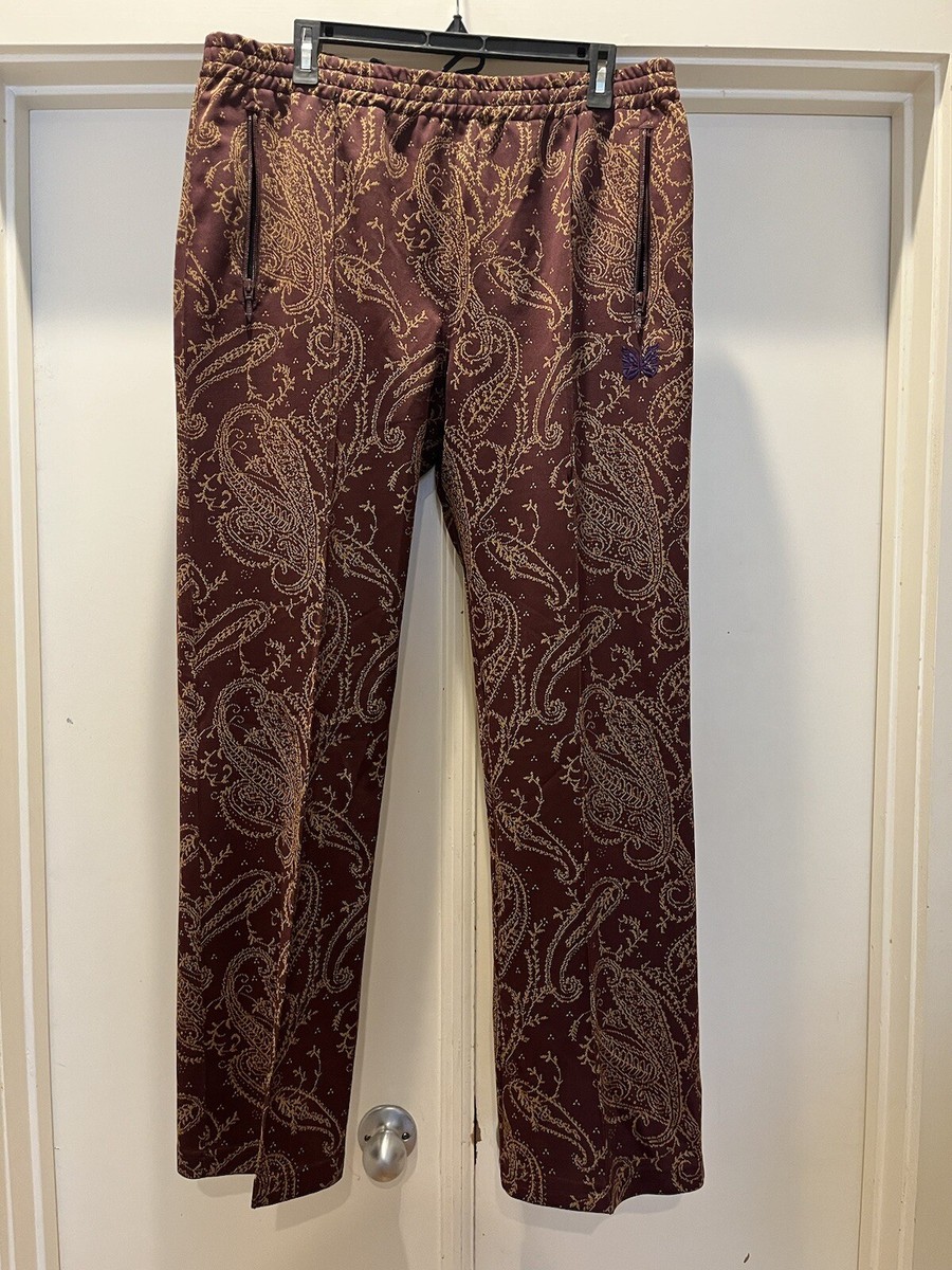 Needles Paisley Jacquard Lounge Track Pants XL Burgundy Needles Paisley Jacquard Lounge Track Pants XL Burgundy