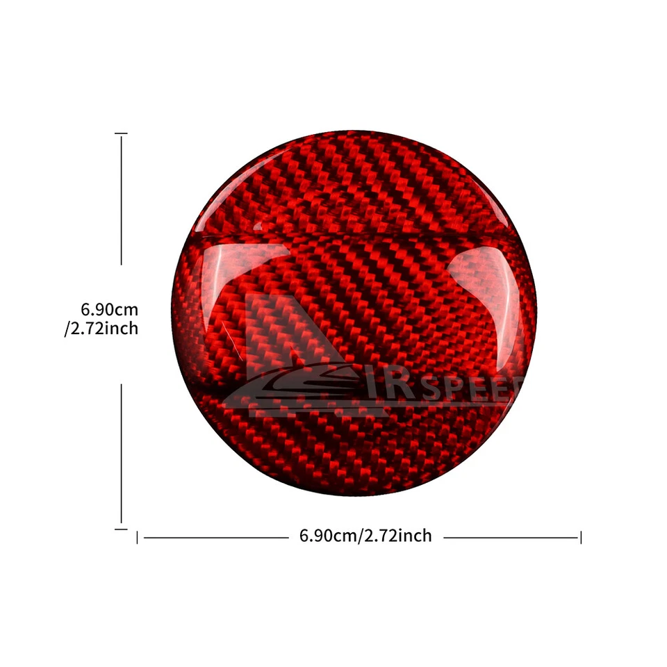 For Audi Q7 Q8 RS Q3 RS3 RS4 RS5 RS6 REAL CARBON FIBER Fuel Tank Gas Cover Caps - Image 3 of 4