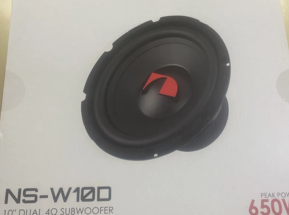 Nakamichi 10" DVC Subwoofer Coche (par de 2) Altavoz NSW10D Nuevo 🔈 Foto 2 de 2