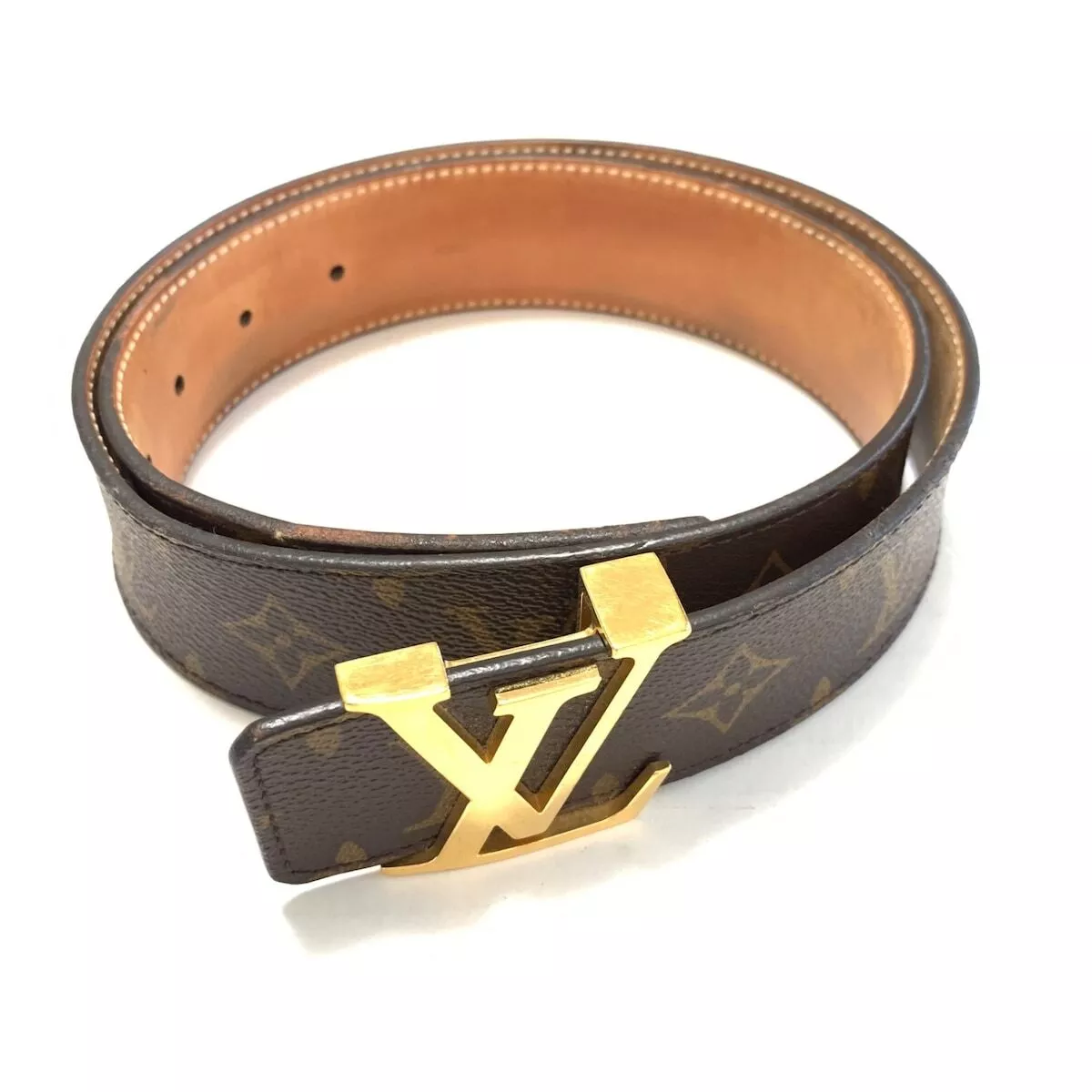 Auth LOUIS VUITTON Ceinture Initial M9608 Brown Monogram - AC0139 Belt  Leather