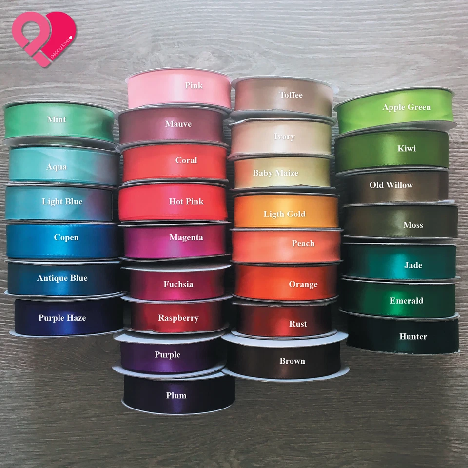 7/8" 0.875-1.5" Satin Ribbon Glitter Metallic Taffeta Gift Trim Bulk 1-100 yards - Image 4 of 4