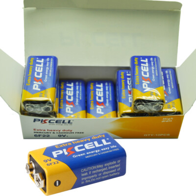 #ad Lots 9Volt PP3 6F22 6LP3146 LR22 Zinc carbon 9V Batteries for Smoke Detector $8.29