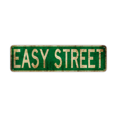 Easy Street US Vintage Sign For Road Home Bar Street Décor