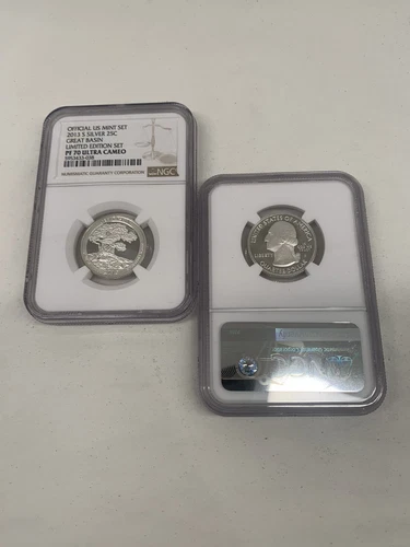 2013 S Great Basin NP Silver Quarter 25c NGC PF70 - Limited Edition PR Set