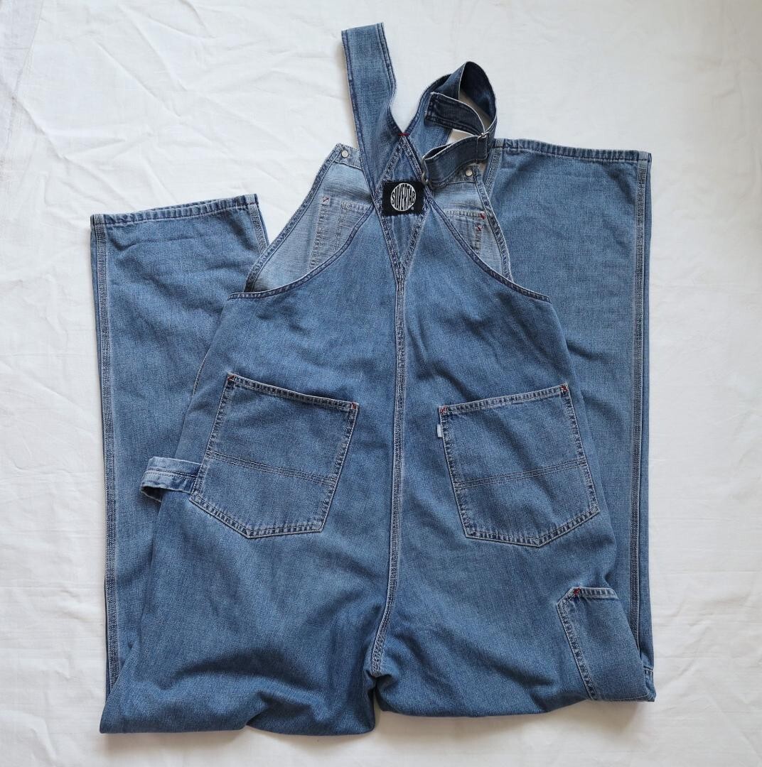 Levis 90S Silver Tab Overalls Vintage Size S Blue Used | eBay