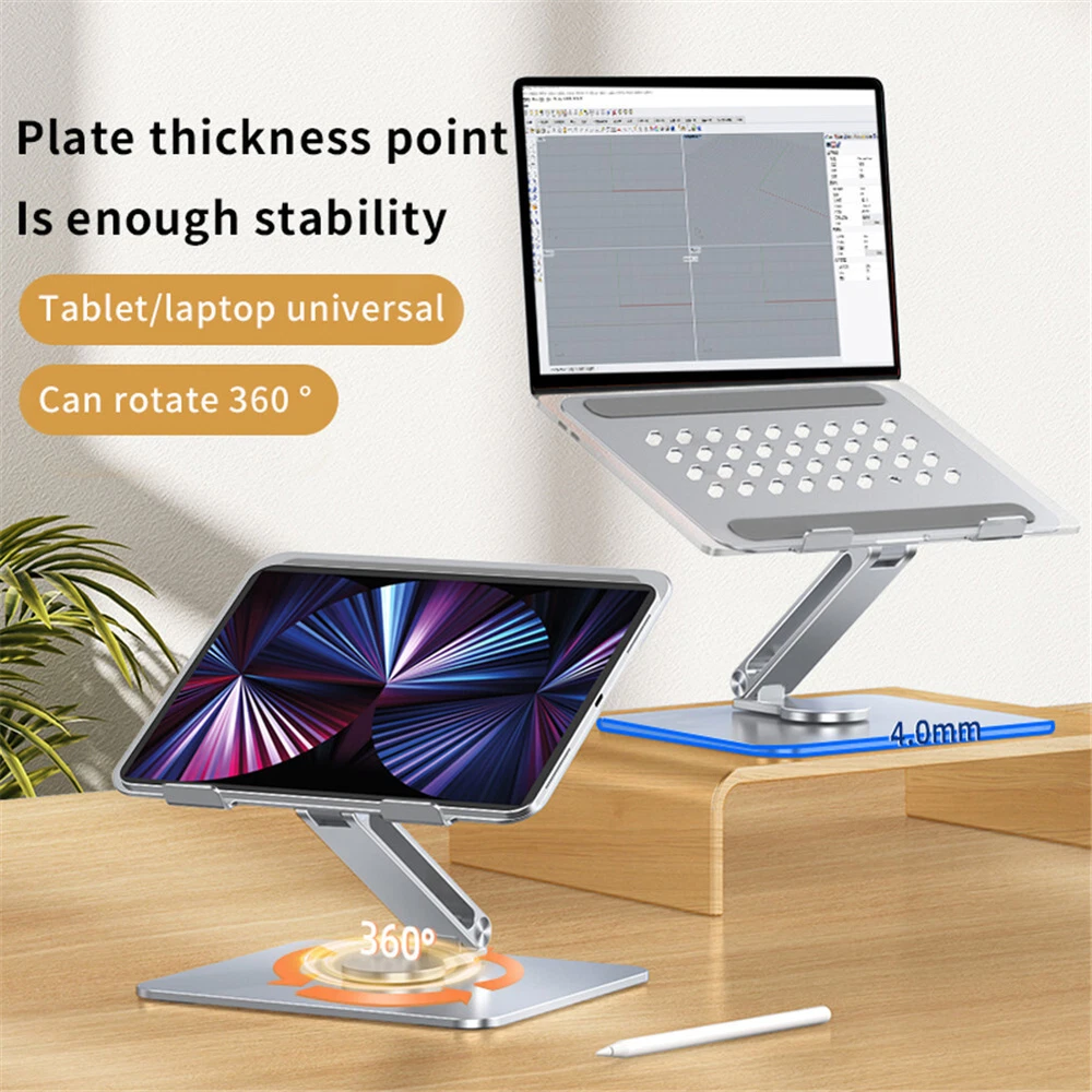 Laptop Stand Aluminum Computer Riser Ergonomic Adjustable Notebook Stand Holder