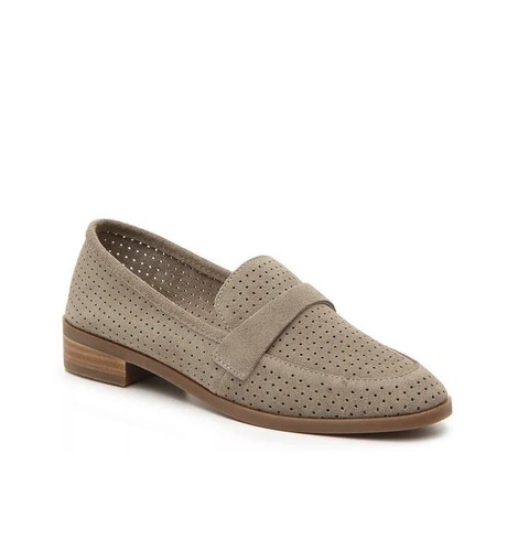 Lucky Brand Women’s Caviep Suede Loafers Taupe Siz