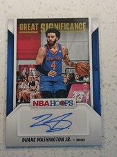 2024-25 NBA Hoops Duane Washington GOLD /10 Great SIGnificance Auto #GS-DWJ