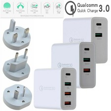 Mobile Phone Fast Charging Wall Charger Power Adapter Type-C USB-C QC3.0 PD