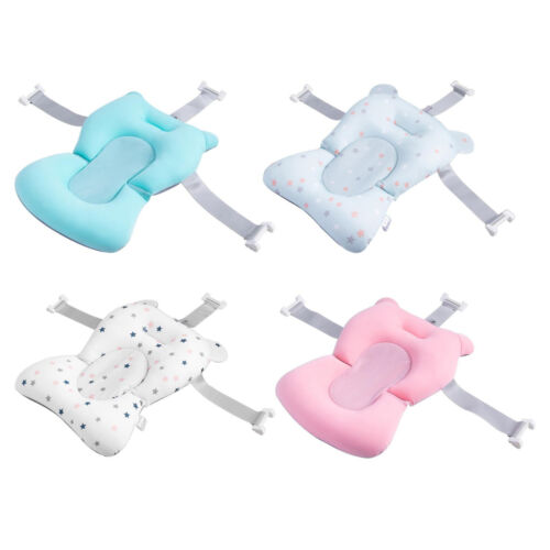 Baby Bath Seat Support Mat Adjustable Baby Bath Tub Pad Chair Bathtub Pillow