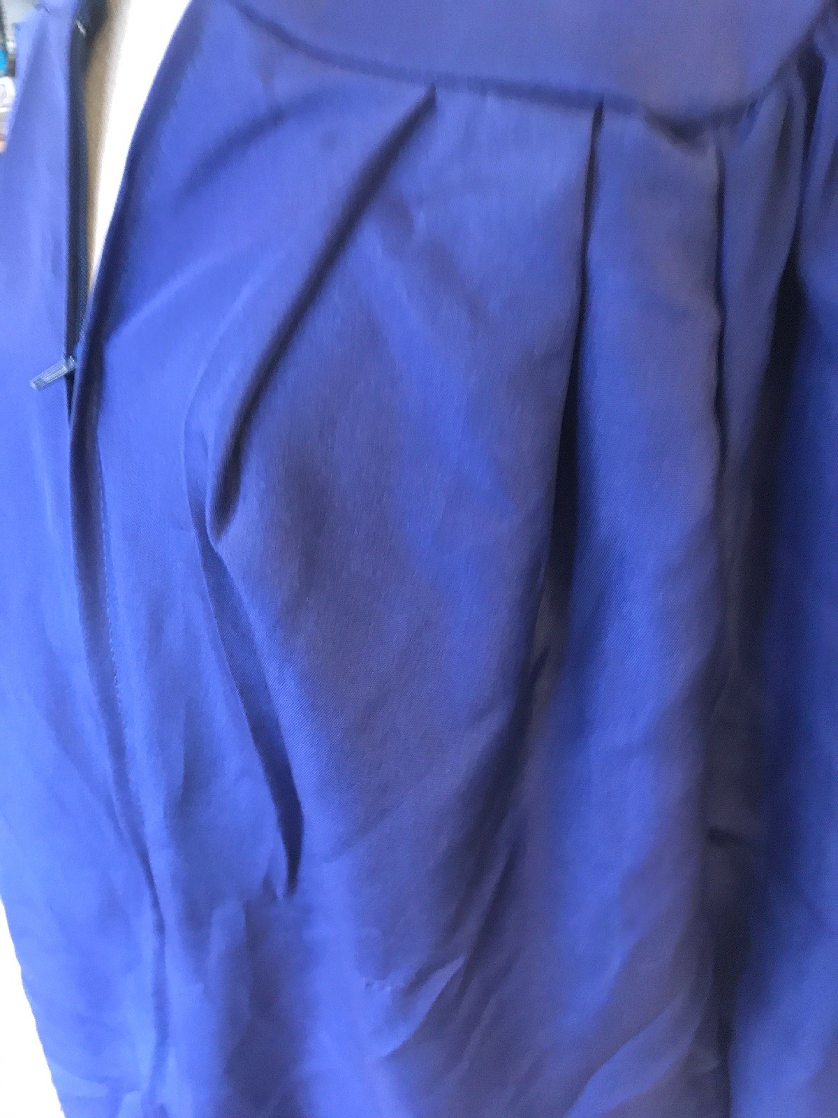 Oak Hall Graduation Gown Blue Long Zip Front Fits 5'3… Gem