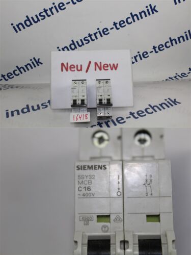 Siemens C16 5sy3216-7 MCB Dispositif Disjoncteur 400V - Photo 1/6