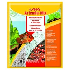 Sera Artemia Mix - 18 g Artemiaeier mit Salz - Lebendfutter für Fischbrut