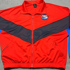 Nike Vintage Jacket Basketball Performance Track Mens Medium Red Color Block 90s