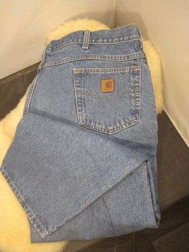 CARHARTT RELAXED FIT DENIM BLUE JEANS 