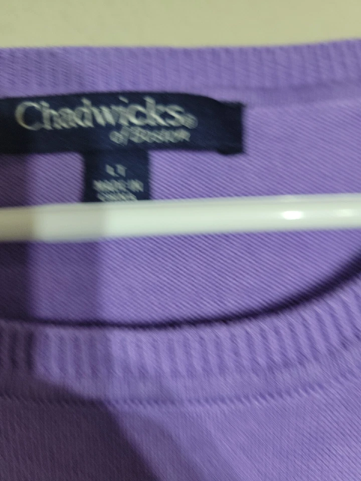 Chaleco Suéter de Golf Chadwicks of Boston Púrpura Mujeres LT Algodón Mezcla Viscosa Foto 2 de 4